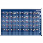 Personal-Raum-Plan, 10 Stunden, 83 Spalten, 103x177 cm, 